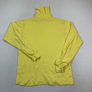 Ski Skins Base Layer Women L Yellow Long Sleeve Fuchsia Geometric Turtleneck USA